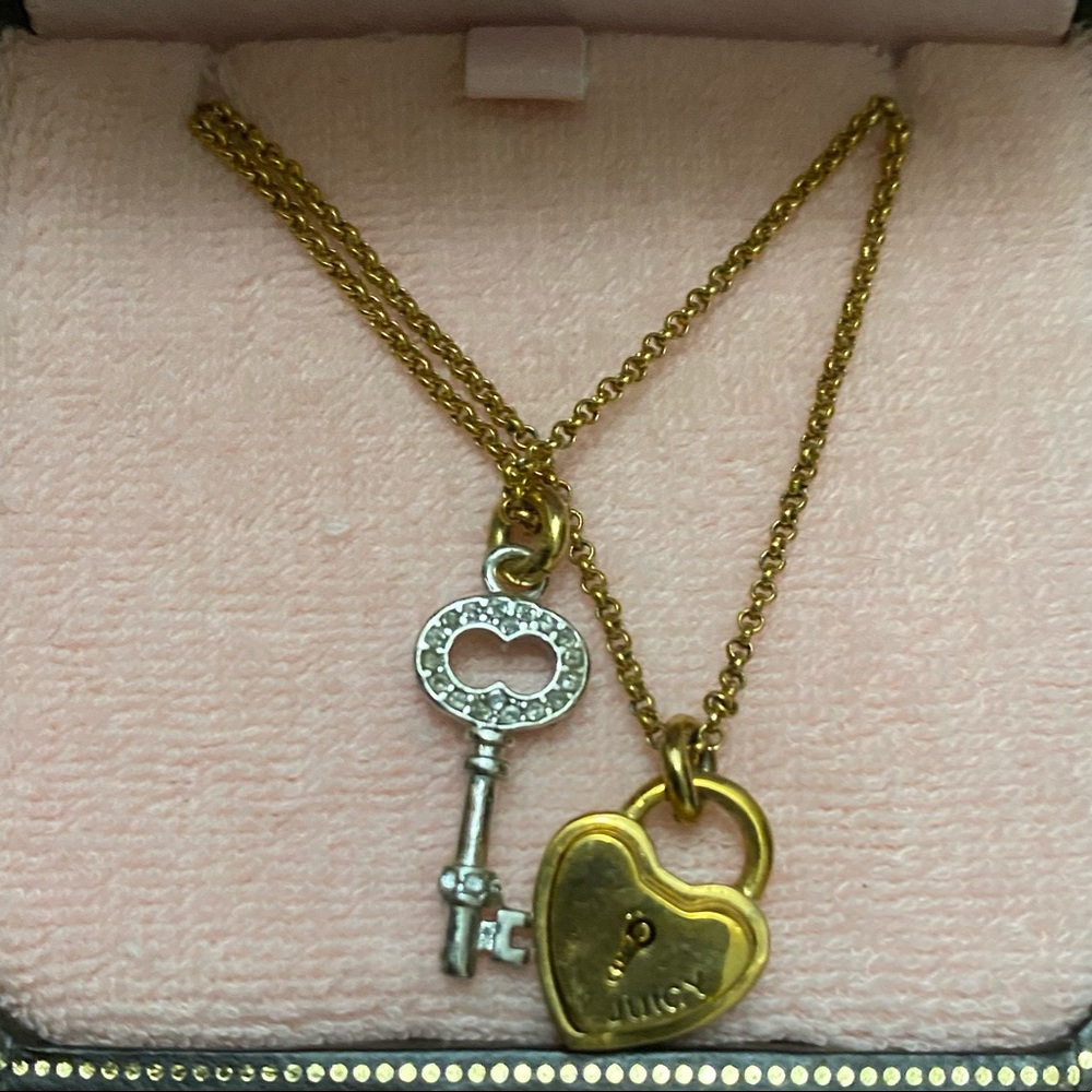 Juicy Coture Key & Heart Necklaces